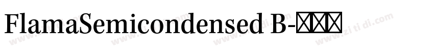 FlamaSemicondensed B字体转换